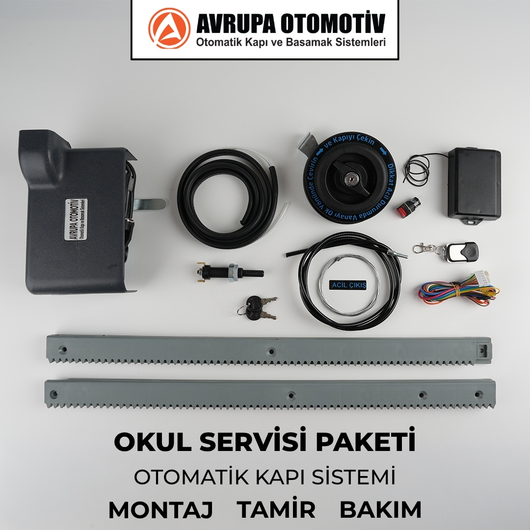 Okul Servisi Otomatik Kapı Montaj Paketi